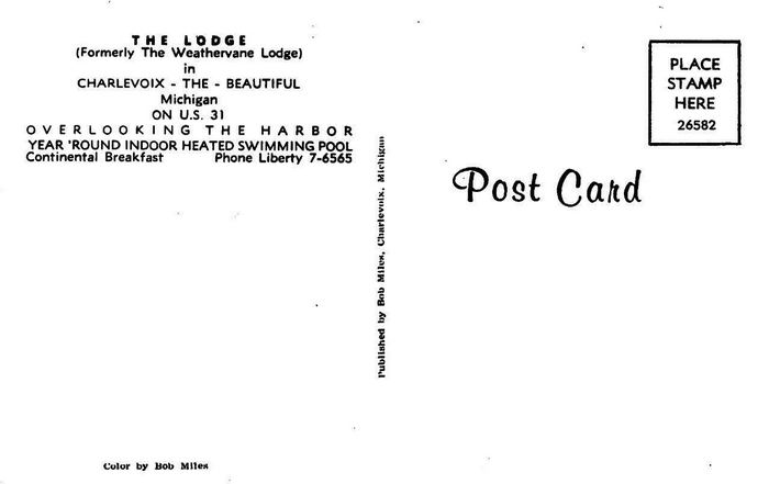 The Lodge (Weathervane Inn, Weathervane Lodge) - Old Postcard Photo